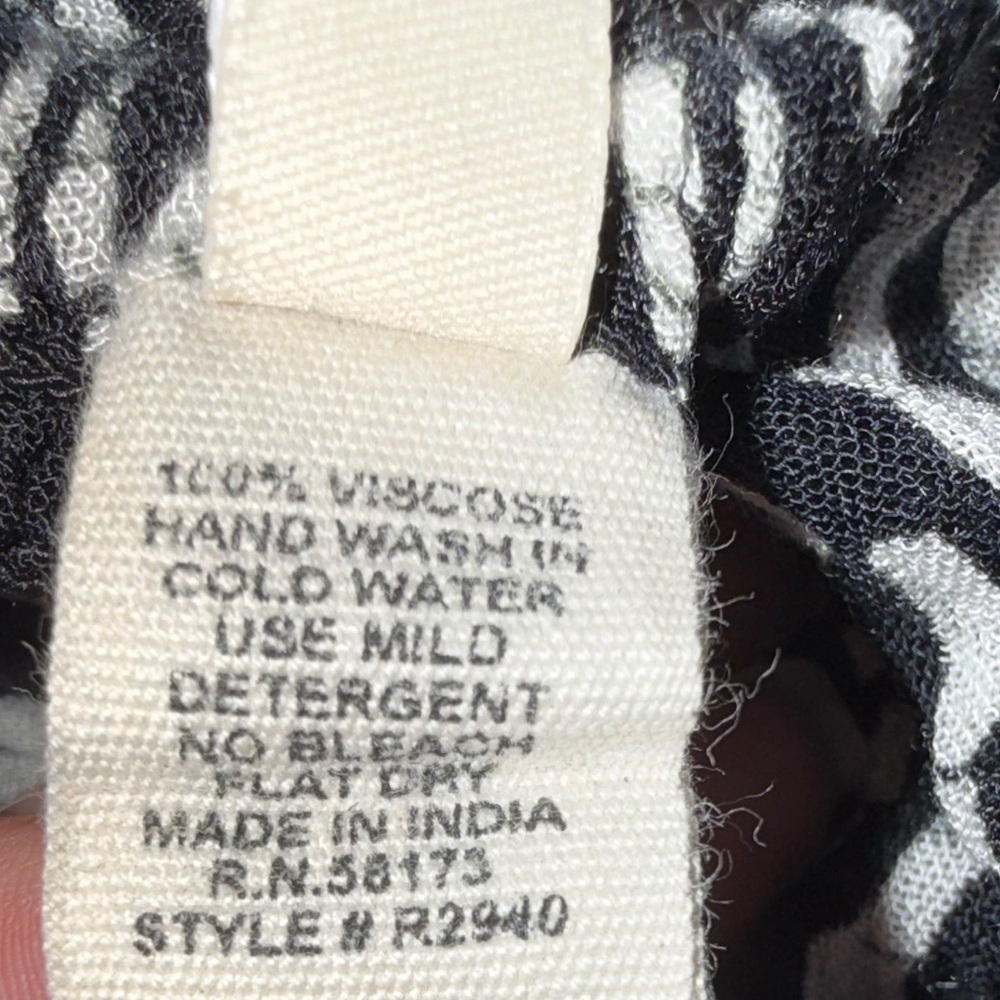 Raga Maxi Dress Medium Black Ivory Tiered Boho Halter Embroidered  100% Viscose - Picture 11 of 12